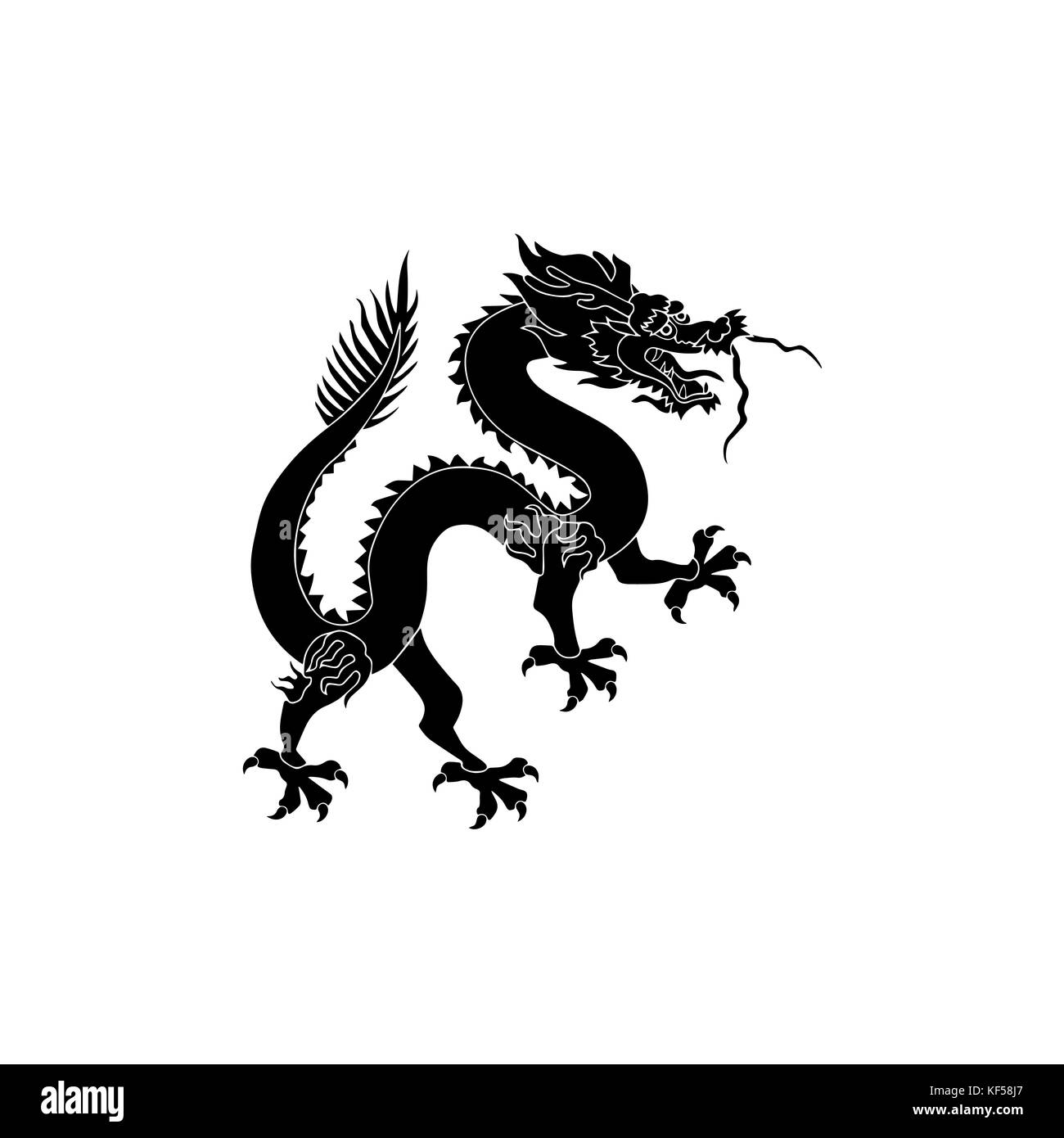 Dragon vector design Stock Photo