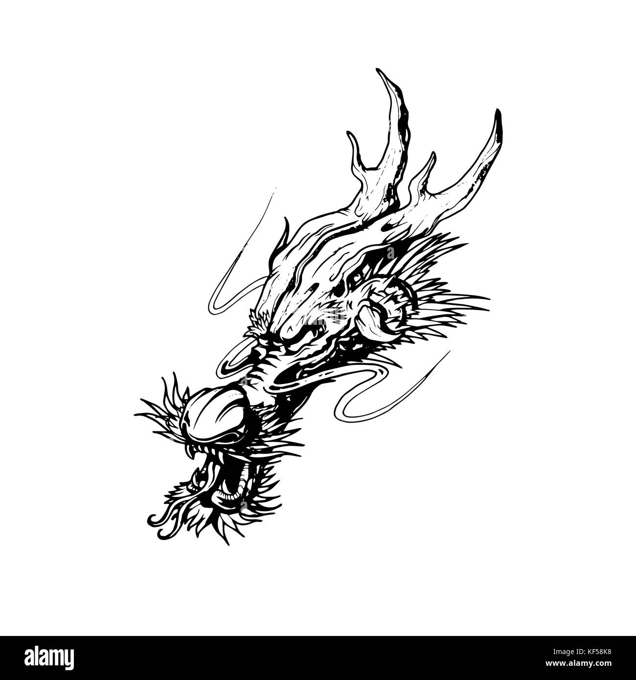 Dragon vector design Stock Photo