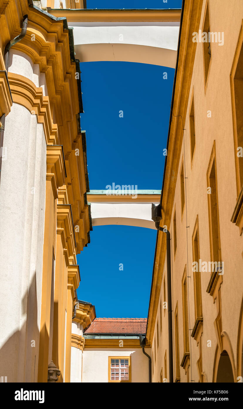 Details of Stift Melk, a Benedictine abbey in the town of Melk in Austria Stock Photo