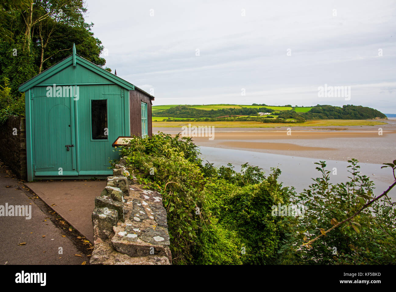 Dylan Thomas's writing shed. Stock Photo