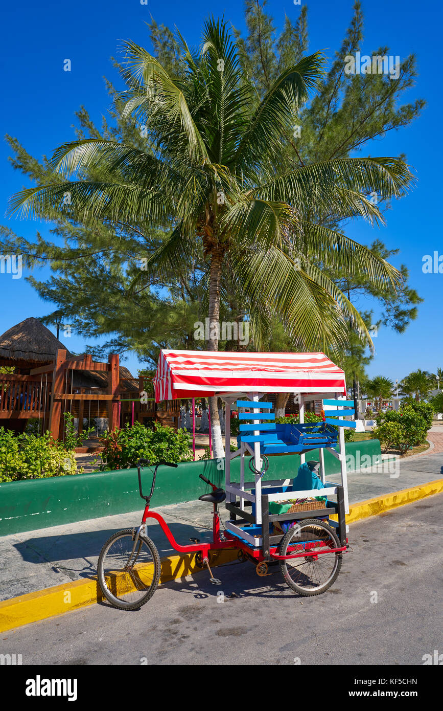 Caribbean tricycle shop bicycle of Mexico Stock Photo Alamy