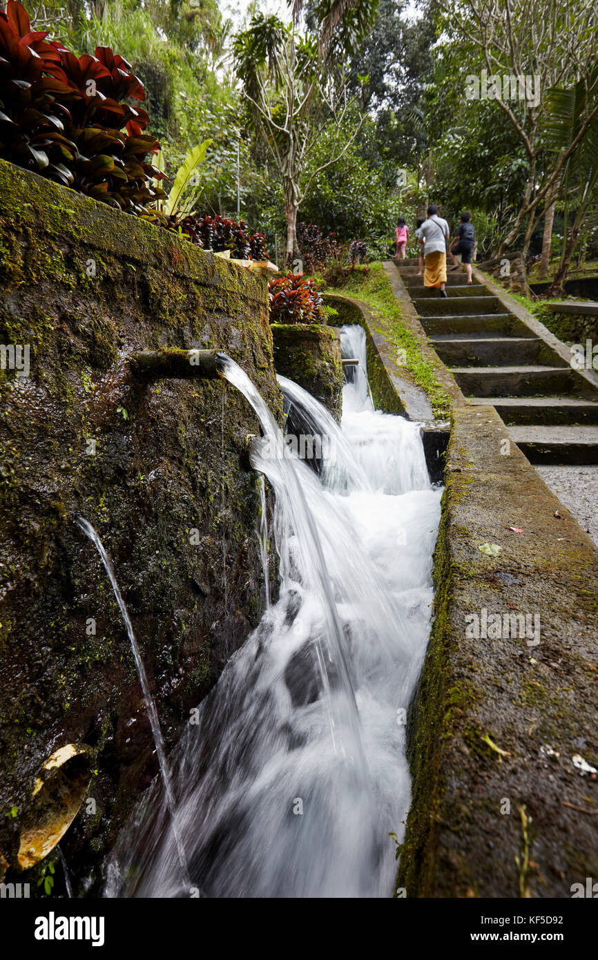Water springs in the Mengening Temple