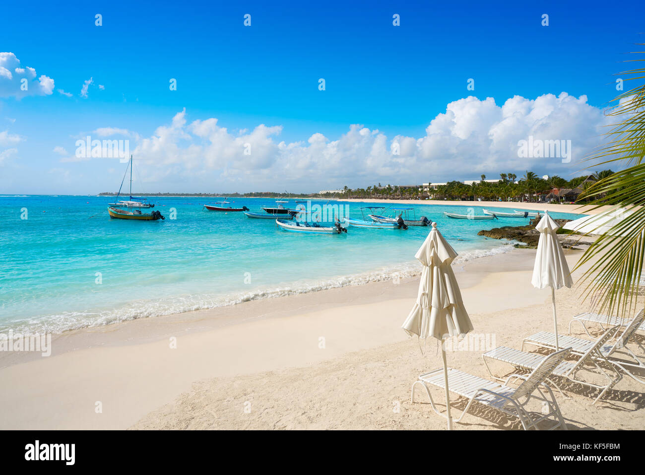 Akumal bay Caribbean beach in Riviera Maya of Mayan Mexico Stock Photo ...