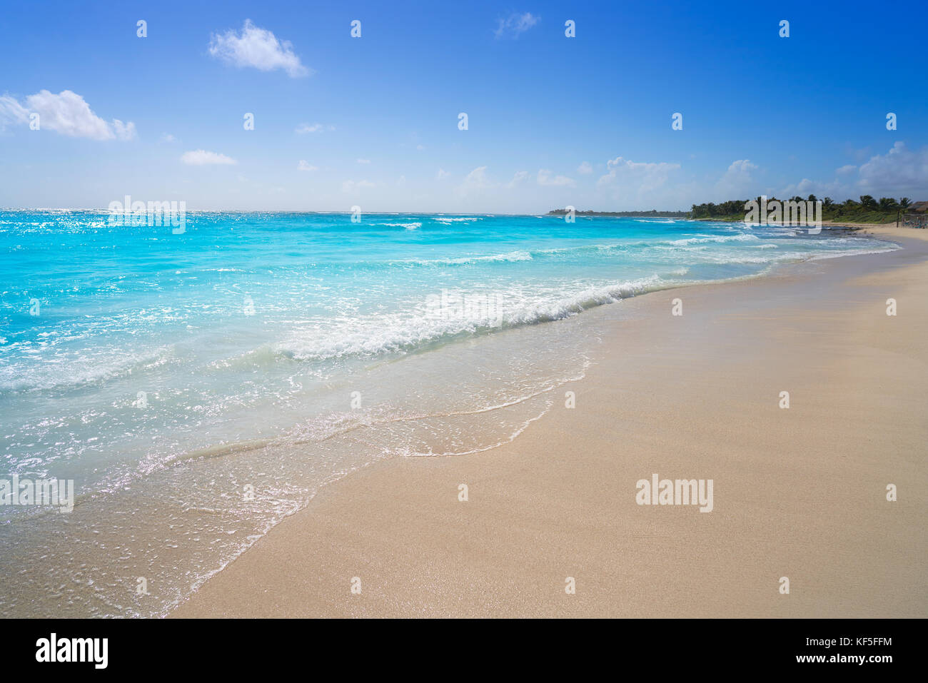 Akumal bay Caribbean beach in Riviera Maya of Mayan Mexico Stock Photo ...