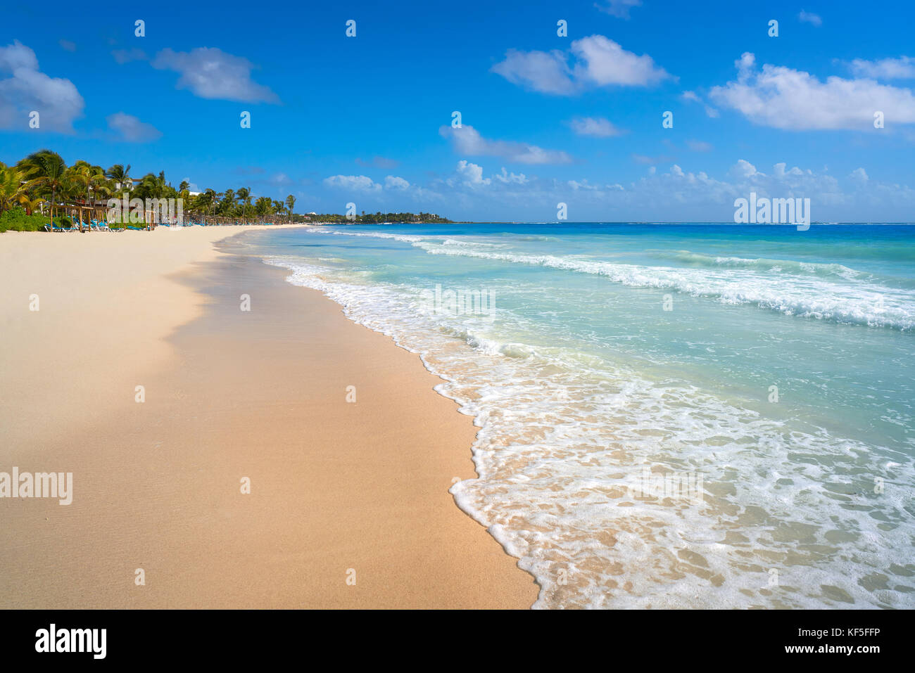 Akumal bay Caribbean beach in Riviera Maya of Mayan Mexico Stock Photo ...