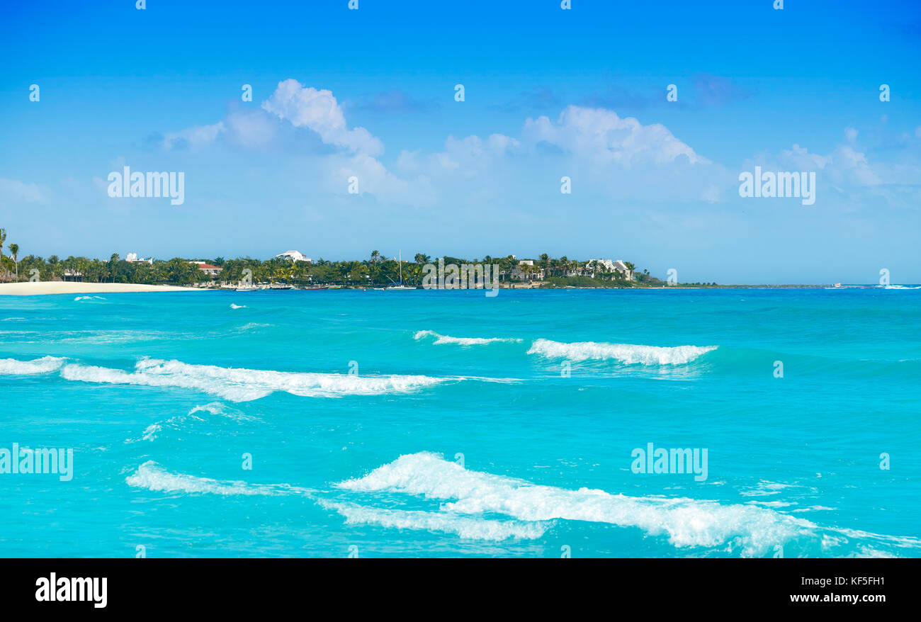 Akumal bay Caribbean beach in Riviera Maya of Mayan Mexico Stock Photo ...