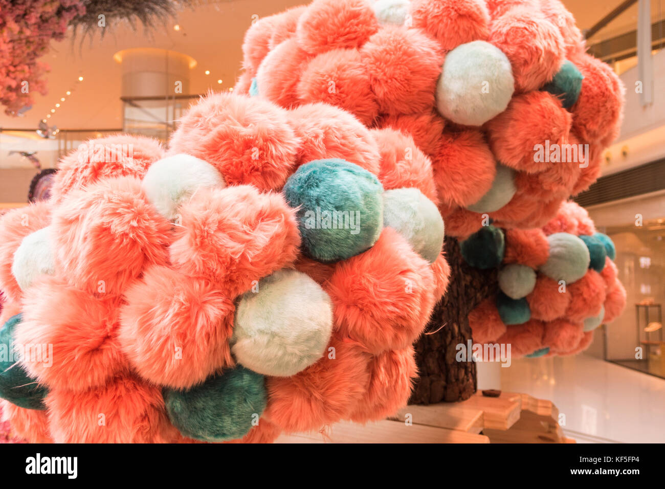 Pom Poms in a mall in Hong Kong, China Stock Photo Alamy
