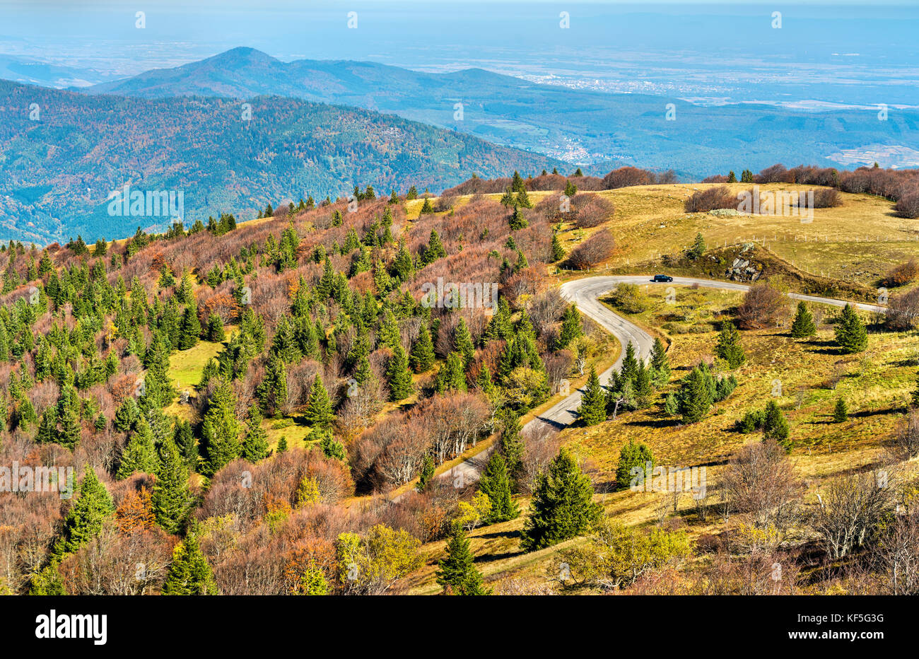 The Col du Grand Ballon, a mountain pass in the Vosges Mountains - Alsace,  France Stock Photo - Alamy