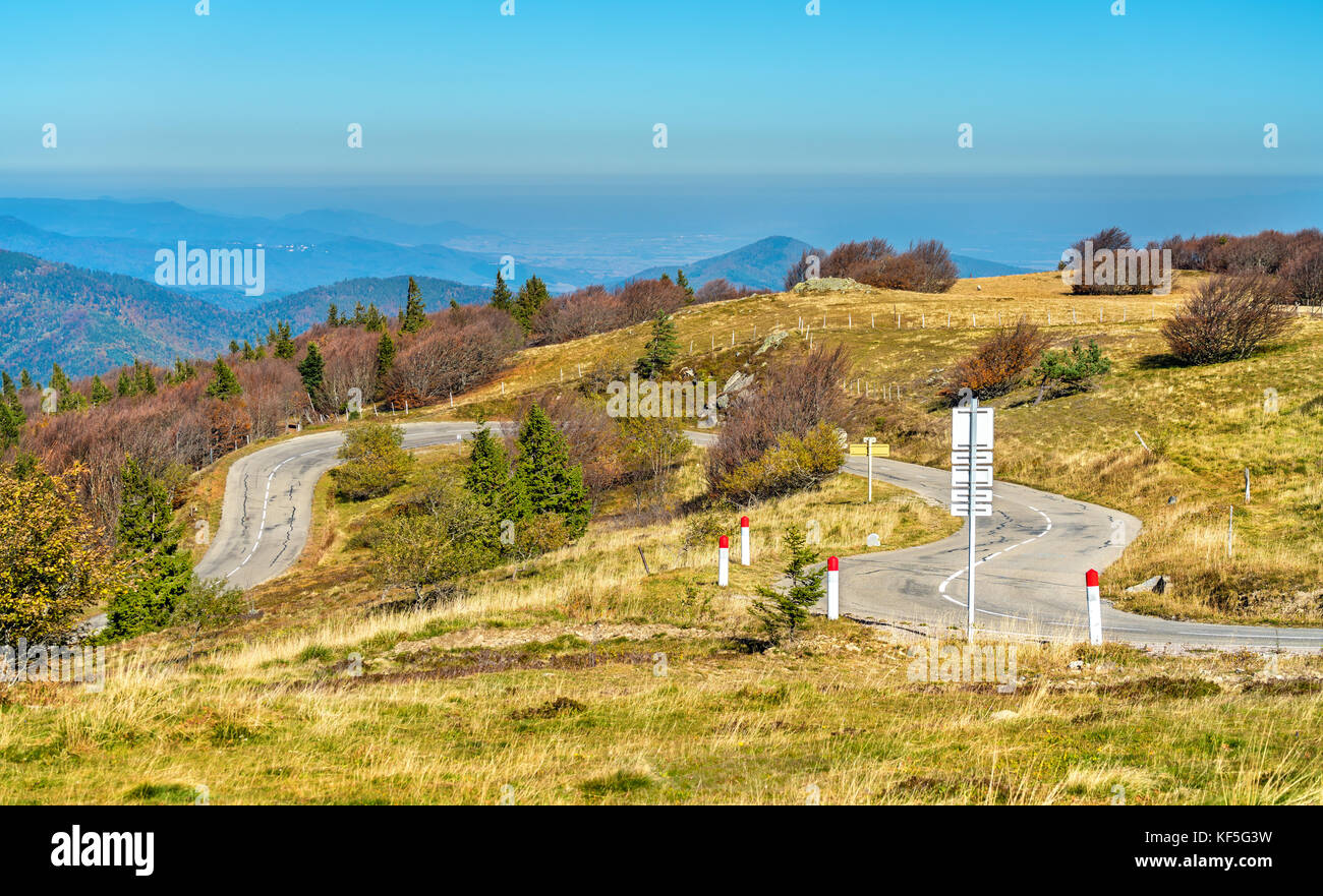 The Col du Grand Ballon, a mountain pass in the Vosges Mountains - Alsace,  France Stock Photo - Alamy