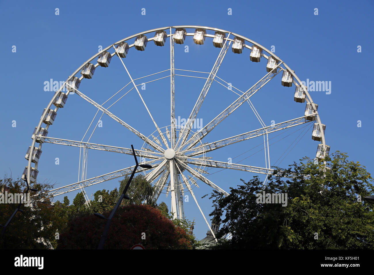 Budapest Eye ferris wheel, Budapest, Hungary Stock Photo