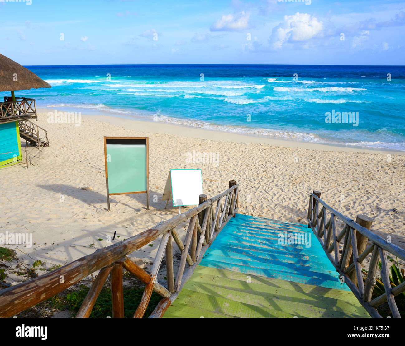 Cozumel island San Martin beach in Riviera Maya of Mayan Mexico Stock