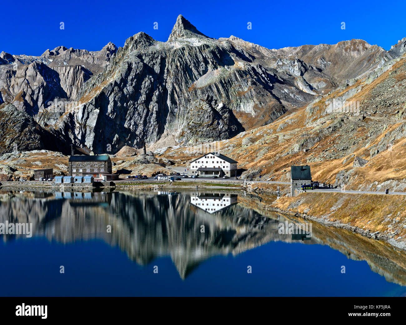 Grand st bernard mountain lake hi-res stock photography and images - Alamy