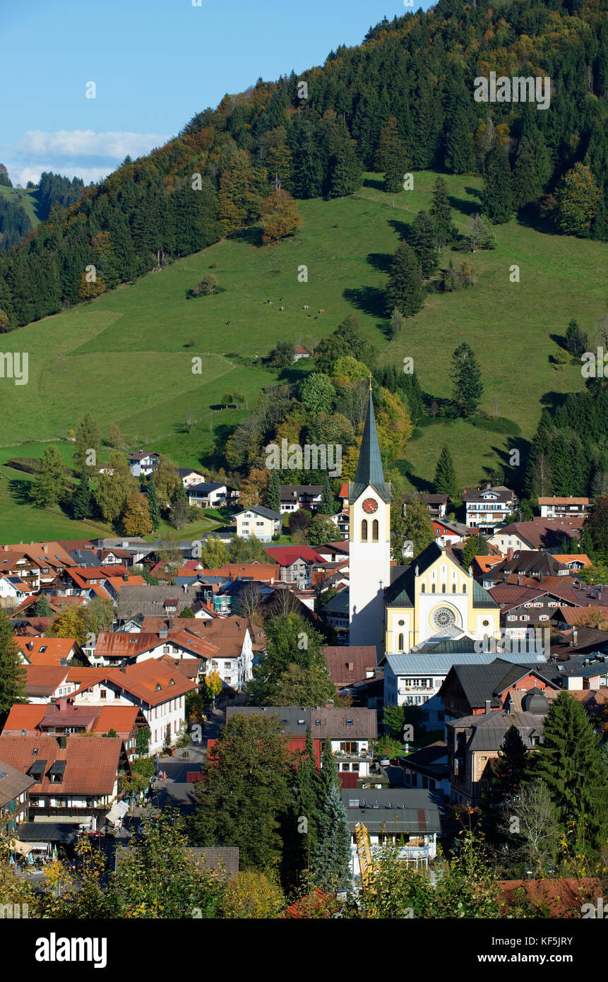 Oberstaufen, Oberallgäu, Allgäu, Swabia, Bavaria, Germany Stock Photo