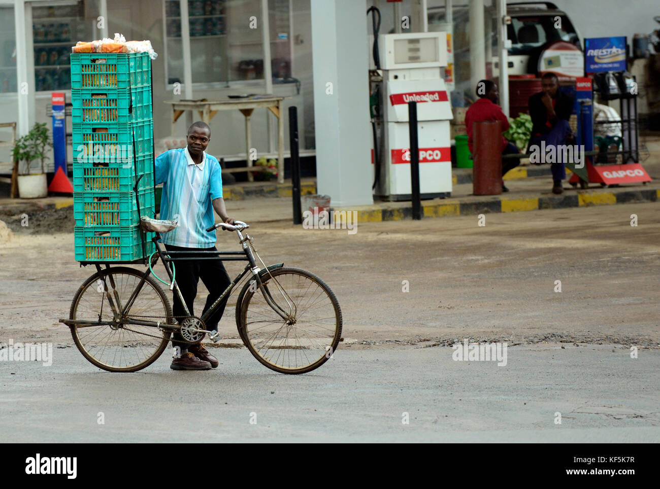 Bakery delivery on a bicycle in Moshi, Tanzania Stock Photo Alamy