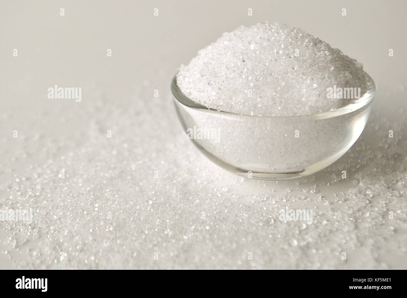 Xylitol crystals sugar substitute and alternative sweetener in a