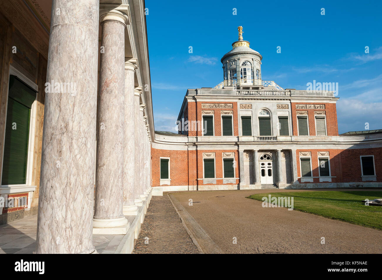 Marmorpalais Or Marble Palace In Neuer Garten Potsdam Stock