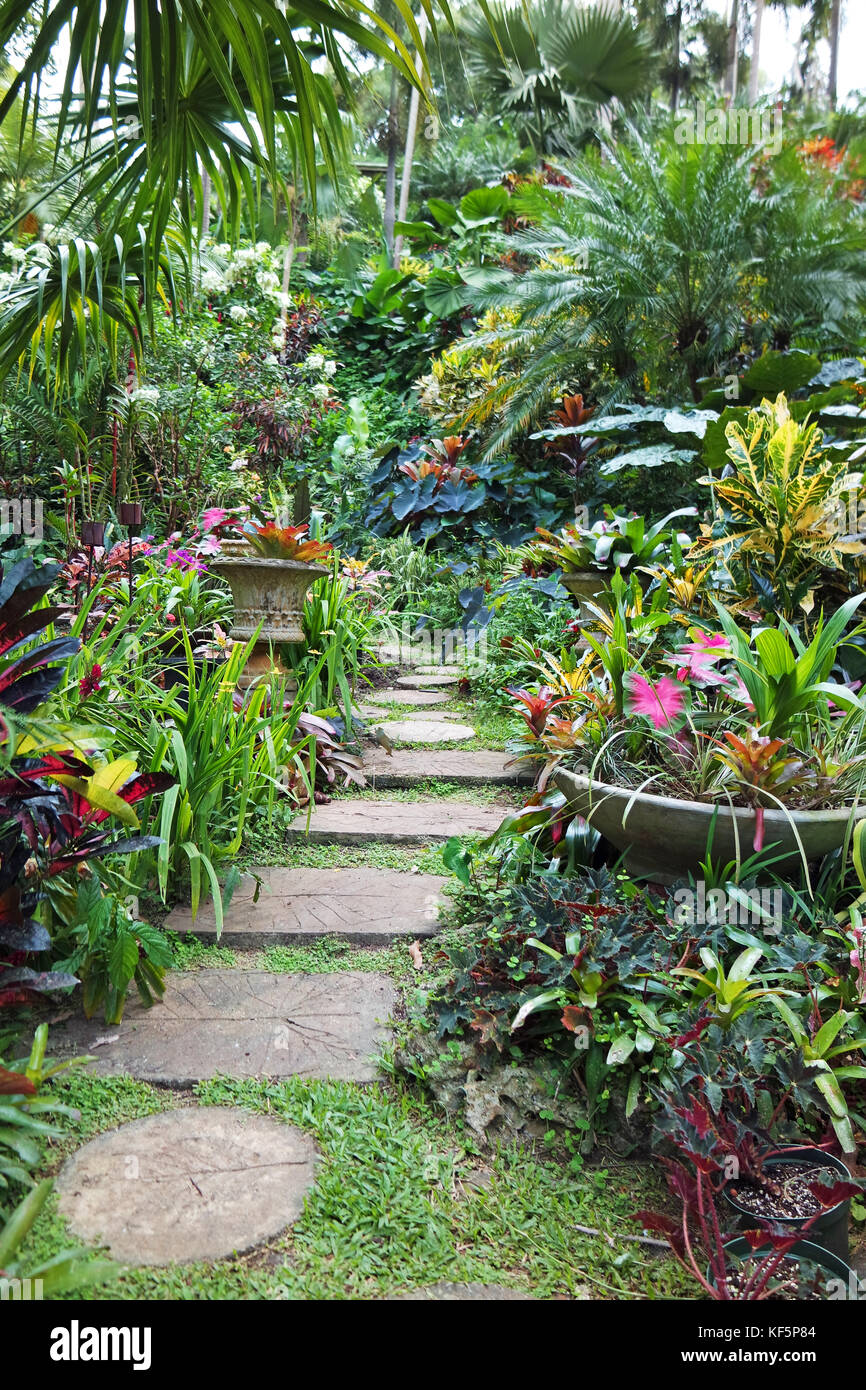 Hunte's Gardens Barbados Stock Photo