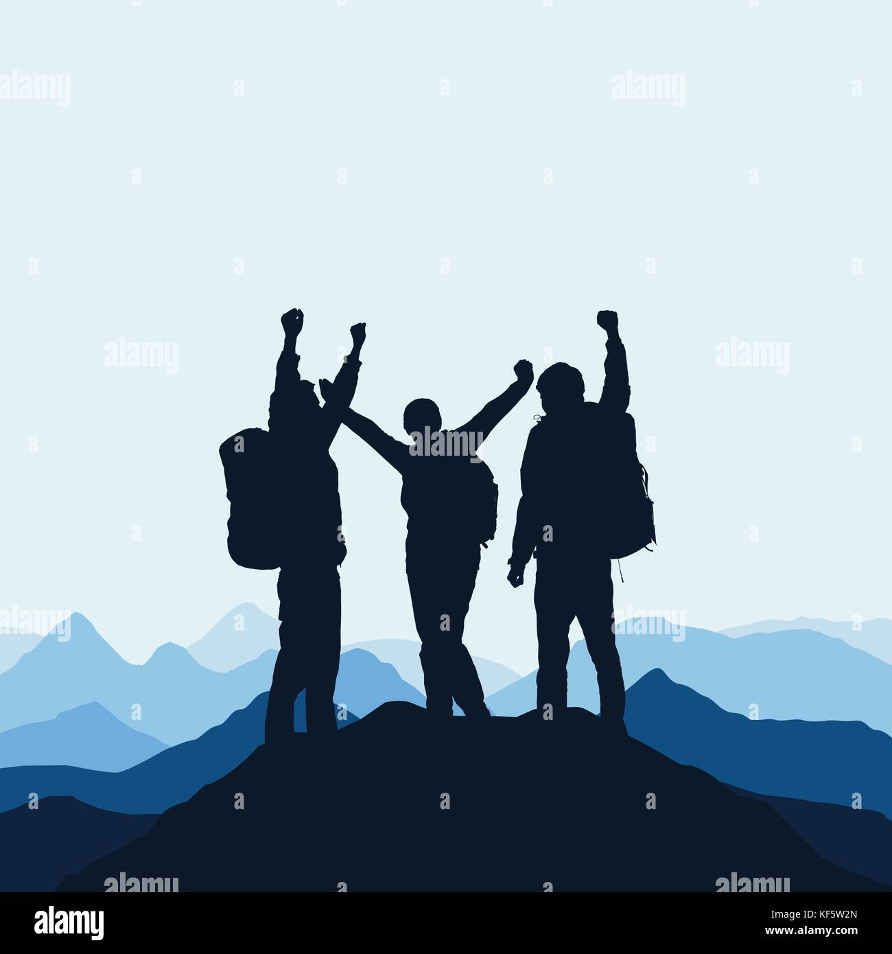 Mountain Climbing Vector Vectors High Resolution Stock Photography and