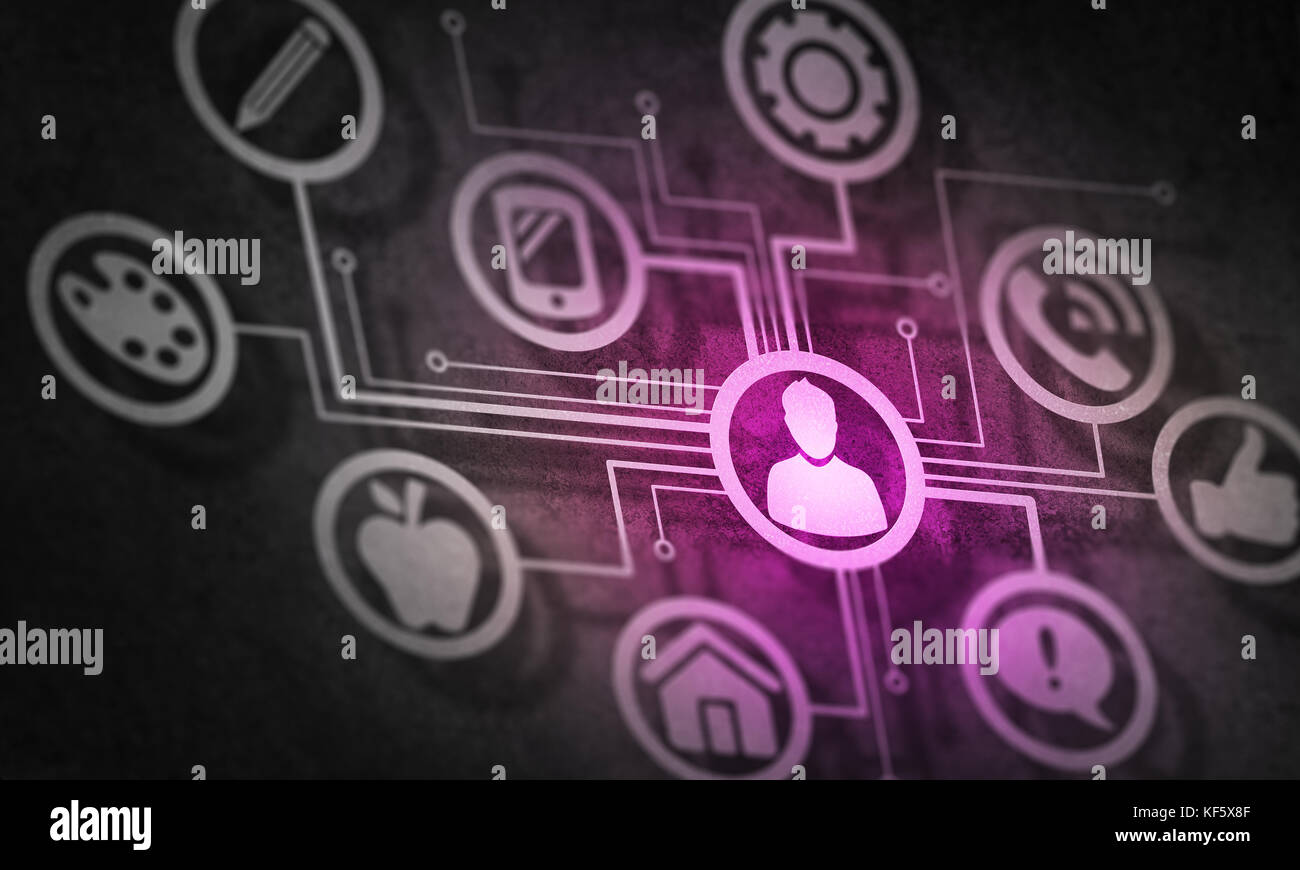 Social media communication Stock Photo Alamy