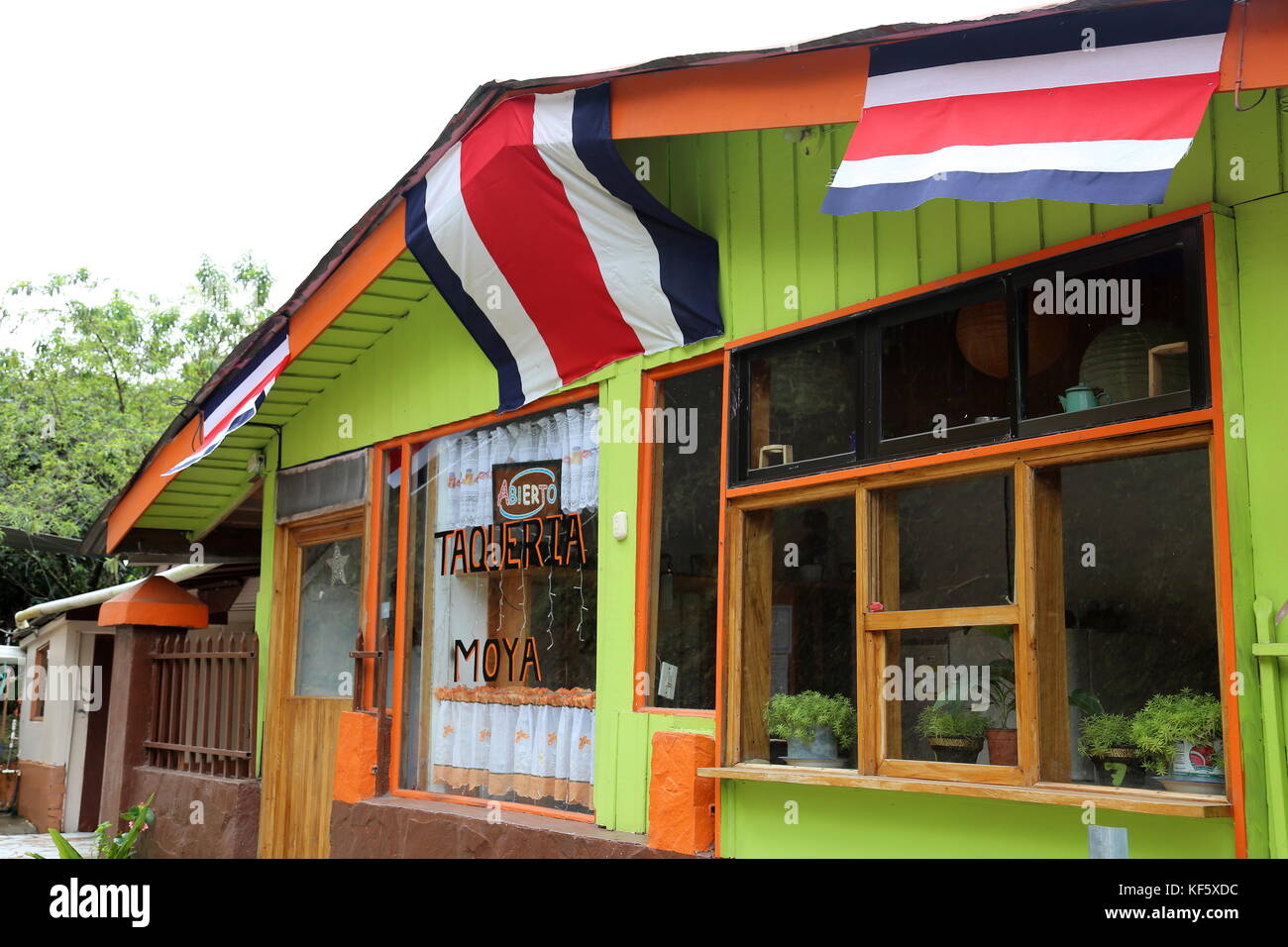 Taqueria Moya, Cerro Plano, Santa Elena (Monteverde), Puntarenas province, Costa Rica, Central America Stock Photo