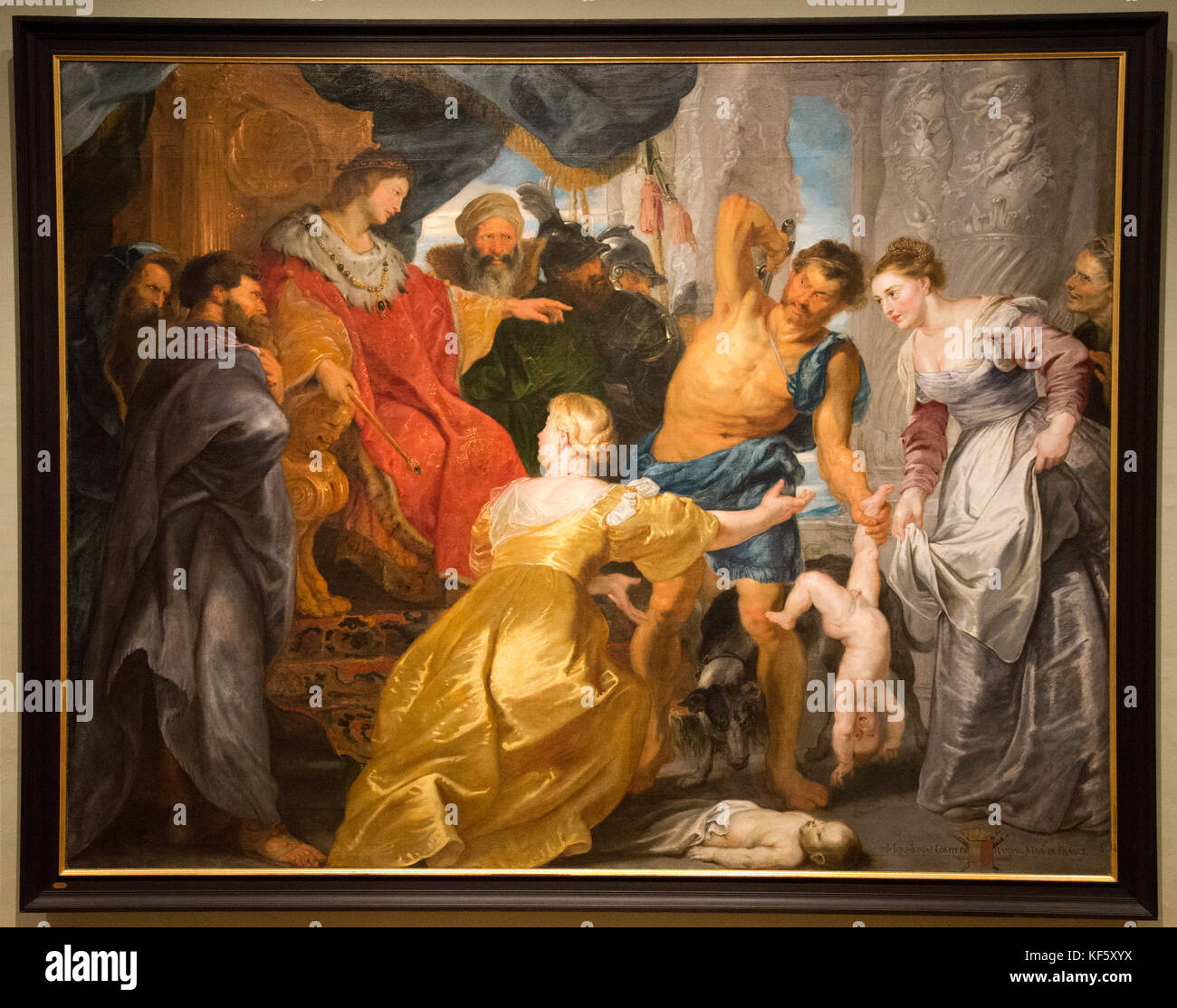 'the judgement of solomon' from Peter Paul Rubens Stock Photo