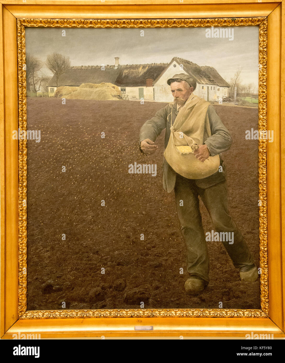 'the sower' from Laurits Andersen Ring Stock Photo