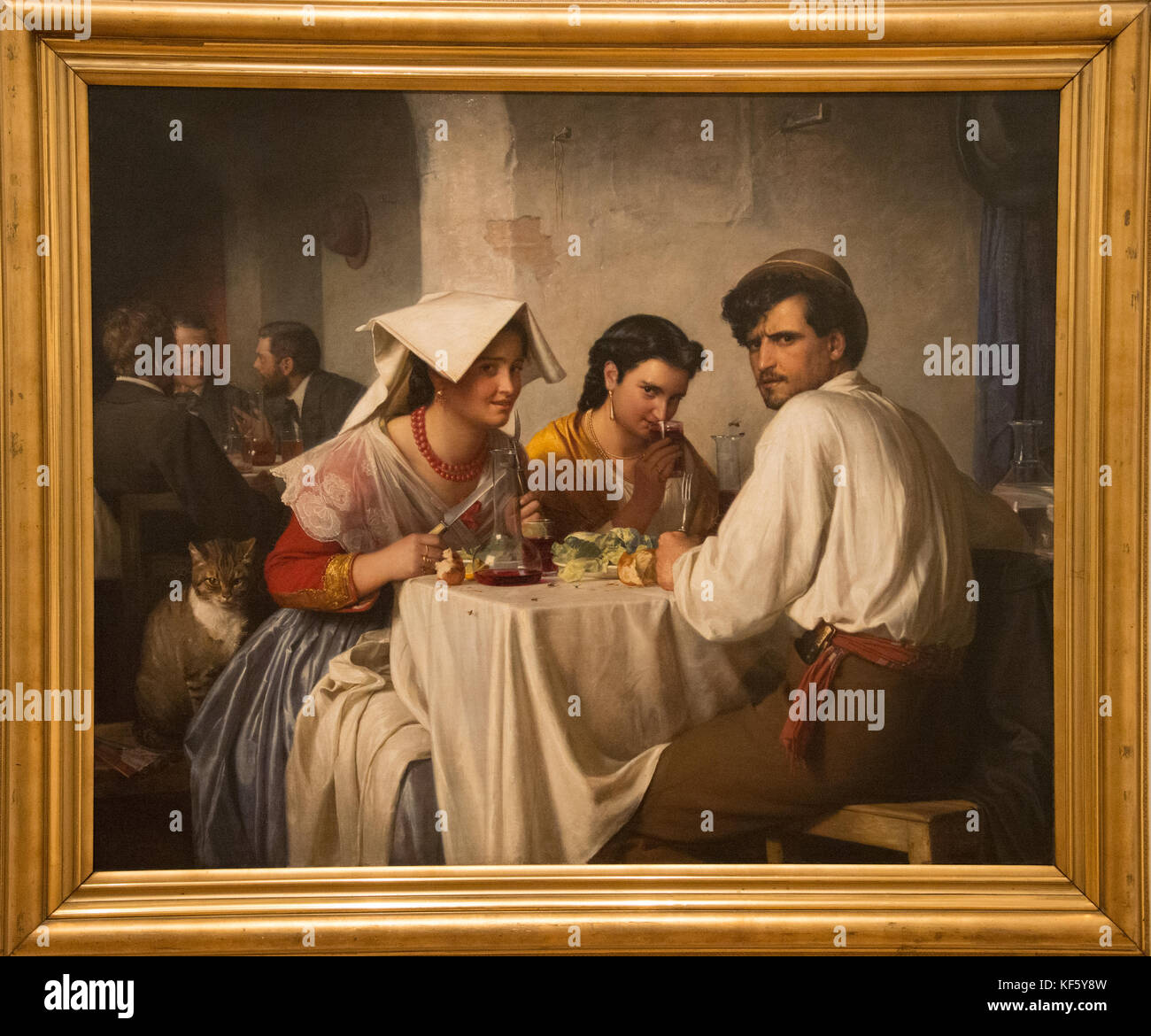 In A Roman Osteria From Carl Bloch Stock Photo Alamy
