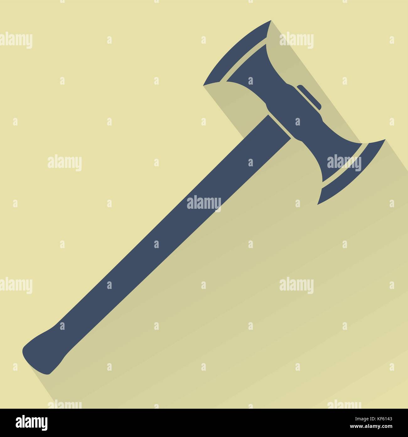 Medieval Battle Axe Stock Vector