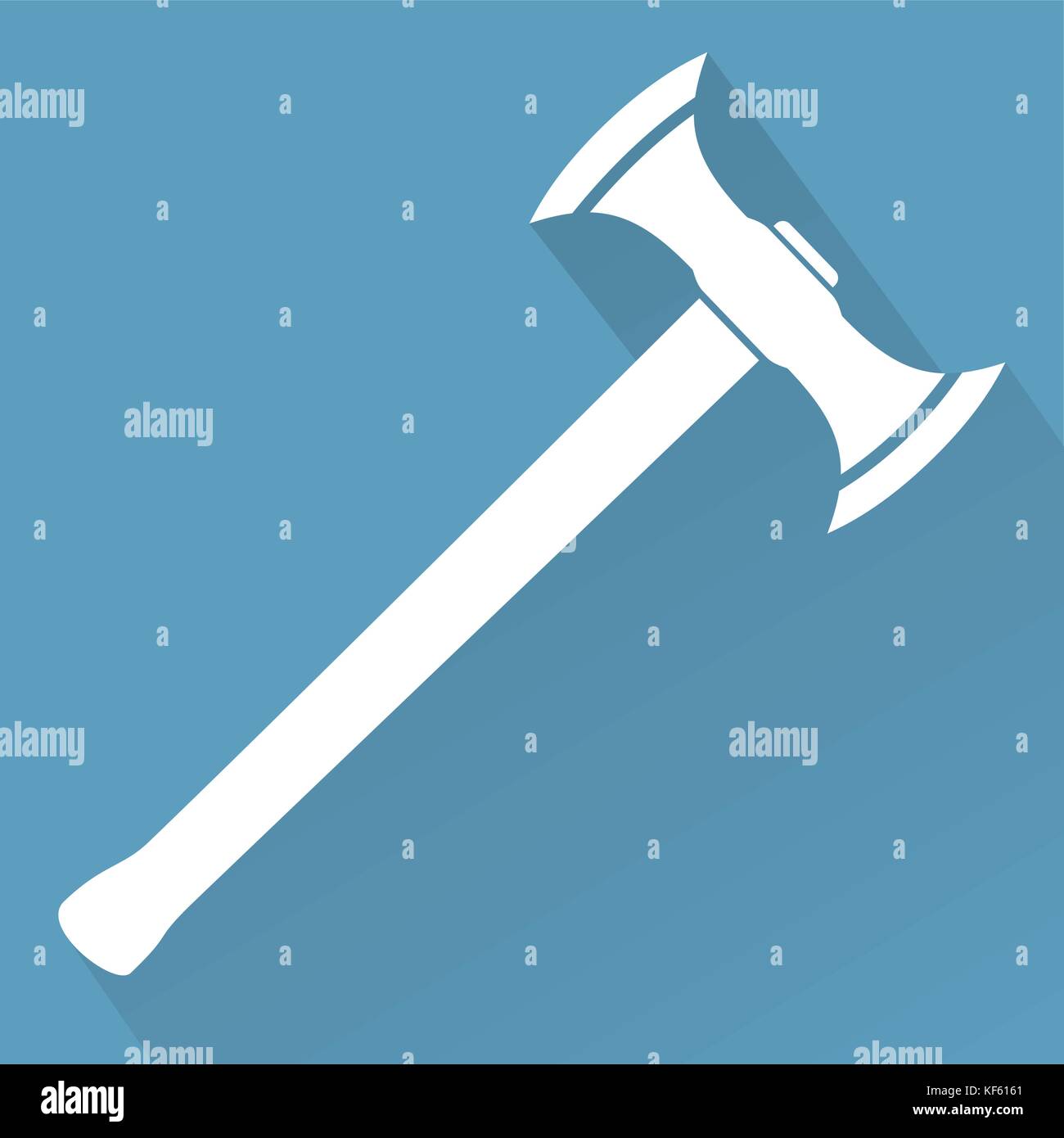 Medieval Battle Axe Stock Vector