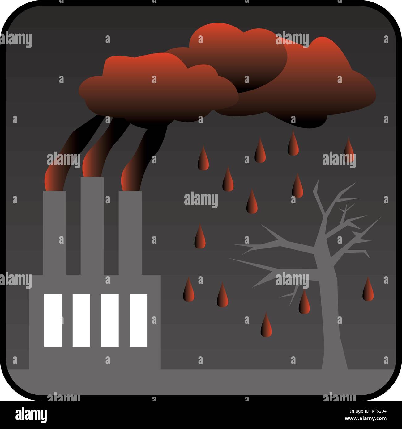 Acid rain building Stock Vector Images Alamy