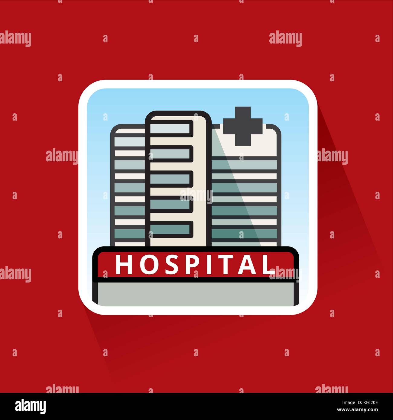 Large Hospital Building Stock Vector Image & Art - Alamy