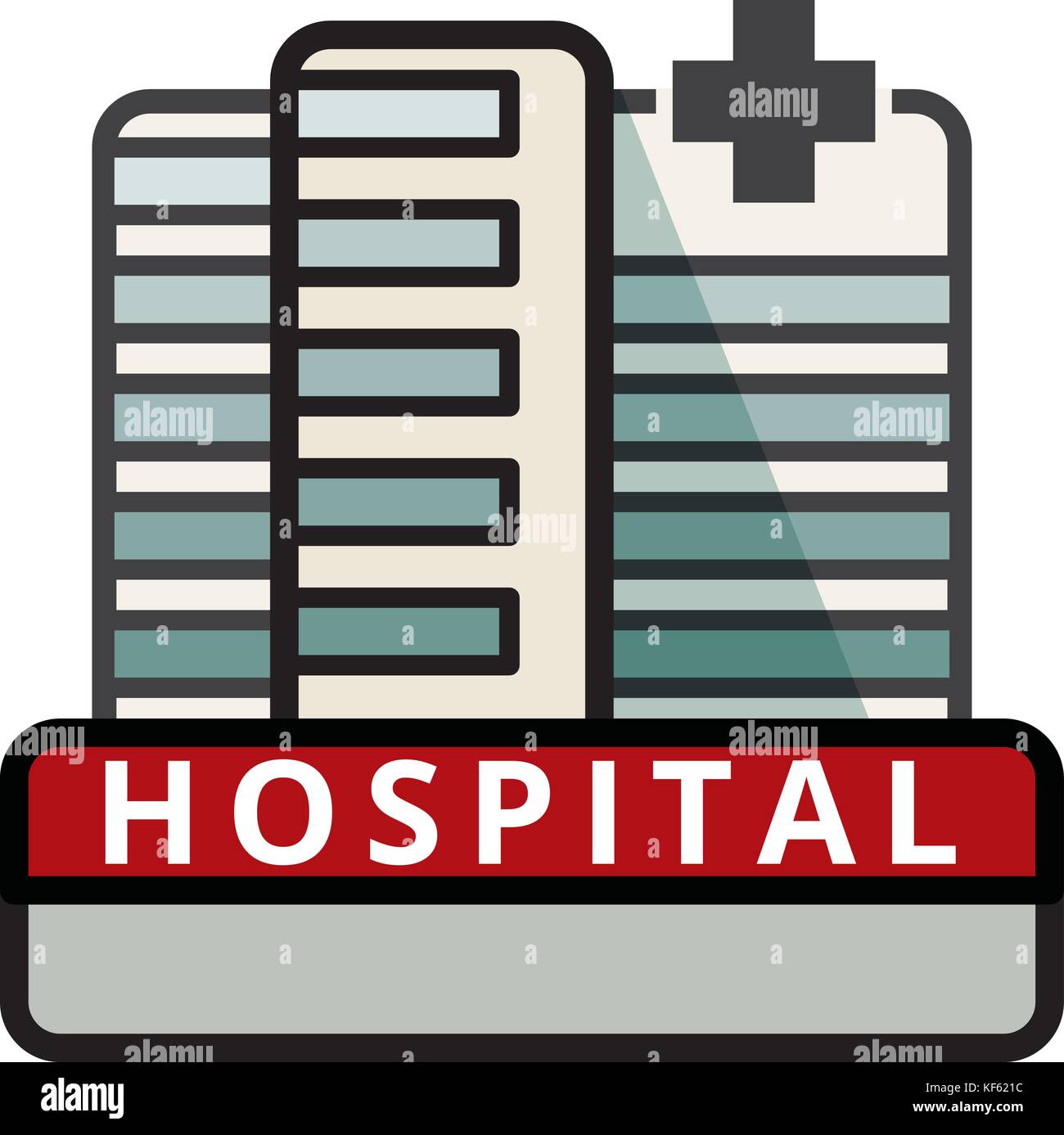 Large Hospital Building Stock Vector Image & Art - Alamy