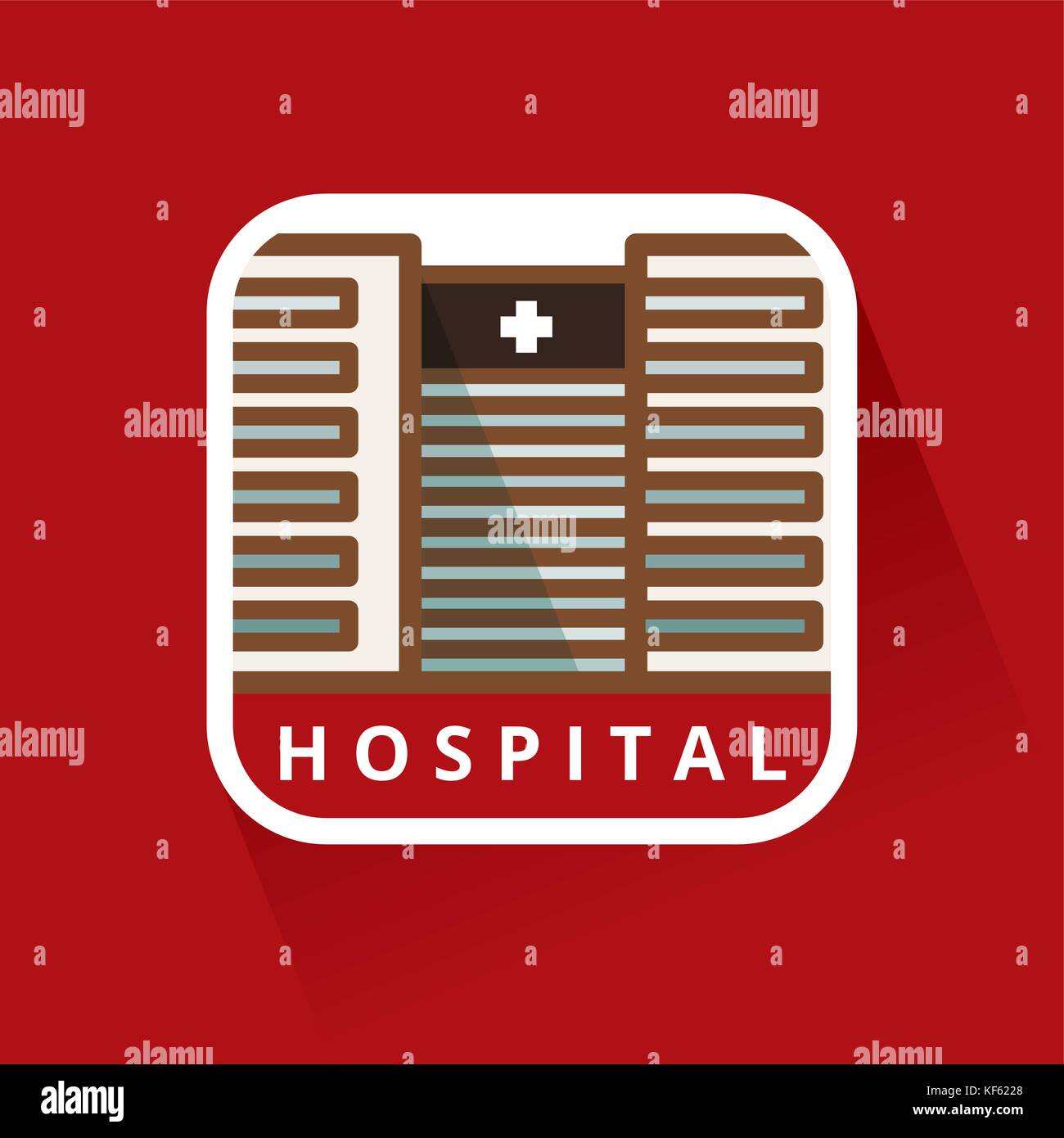 Large Hospital Building Stock Vector Image & Art - Alamy