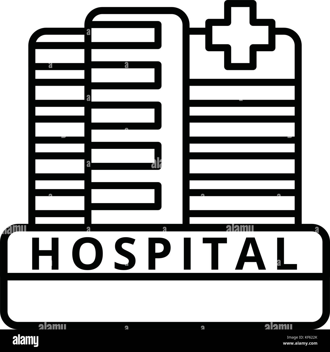 Large Hospital Building Stock Vector Image & Art - Alamy