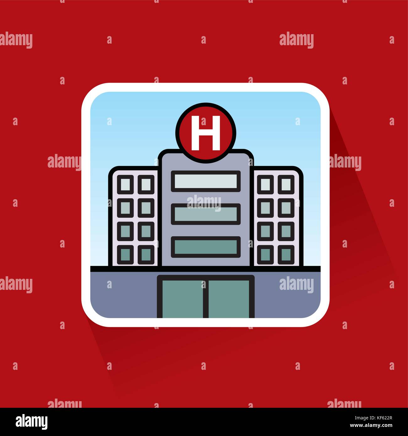 Large Hospital Building Stock Vector Image & Art - Alamy