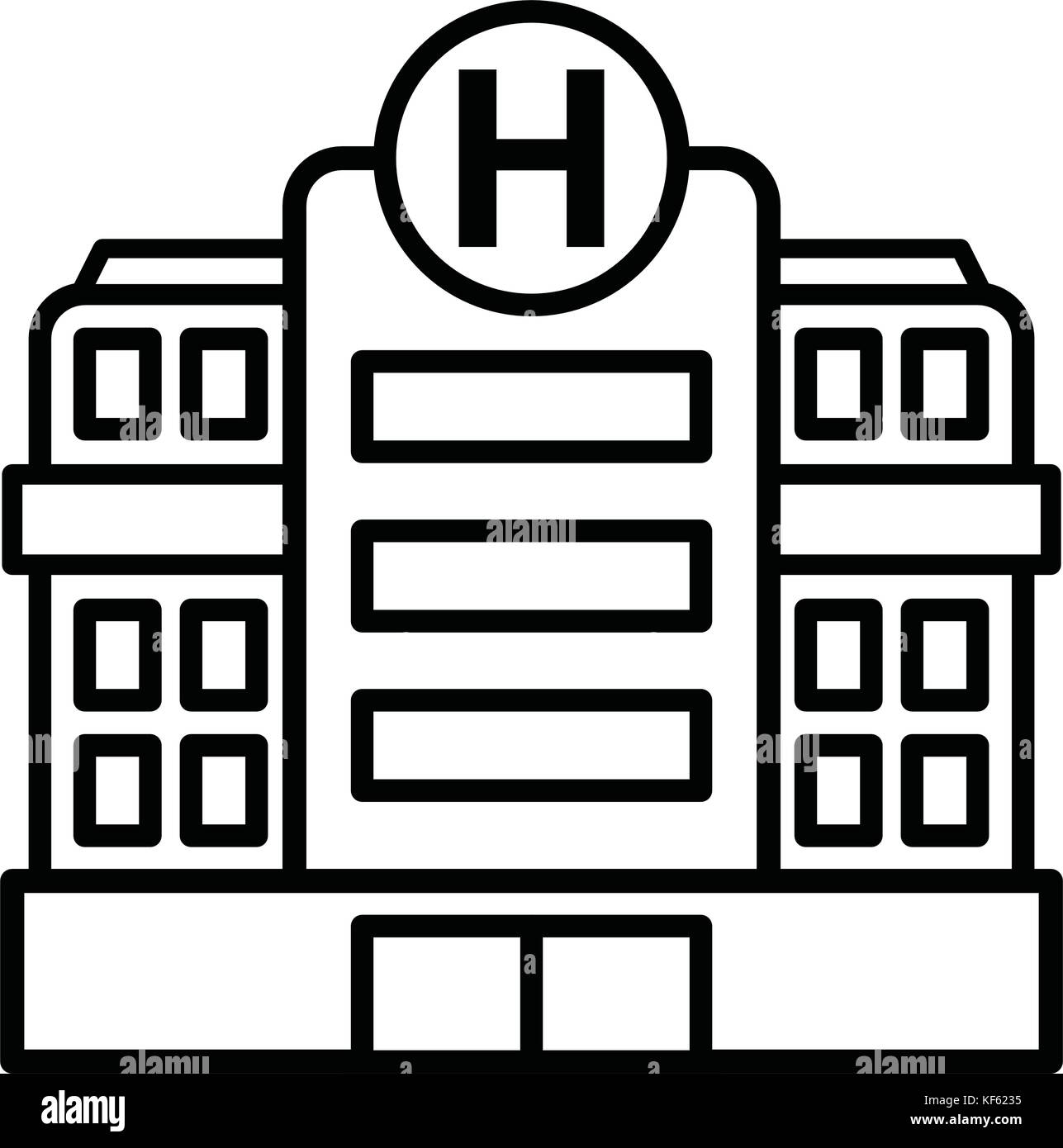 Large Hospital Building Stock Vector Image & Art - Alamy