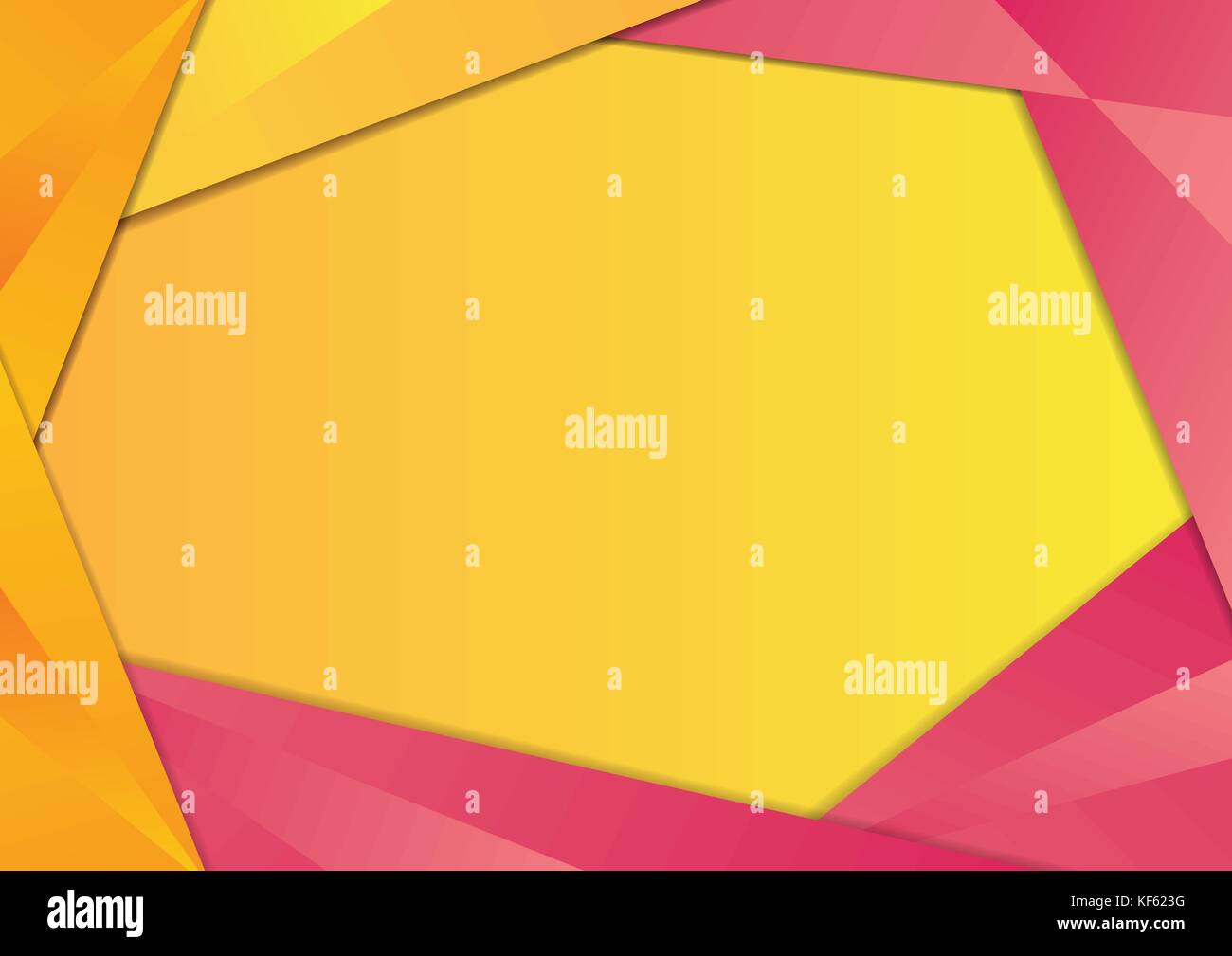 Yellow and Pink triangle frame border Stock Vector Image & Art - Alamy