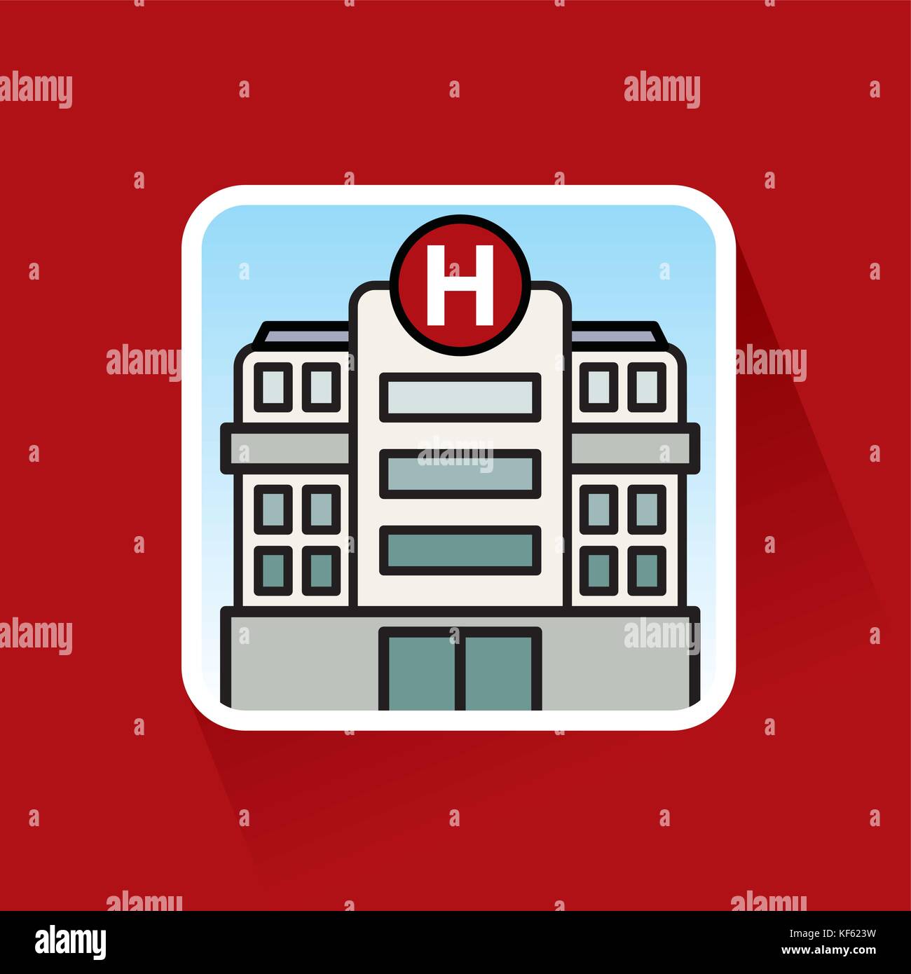 Large Hospital Building Stock Vector Image & Art - Alamy