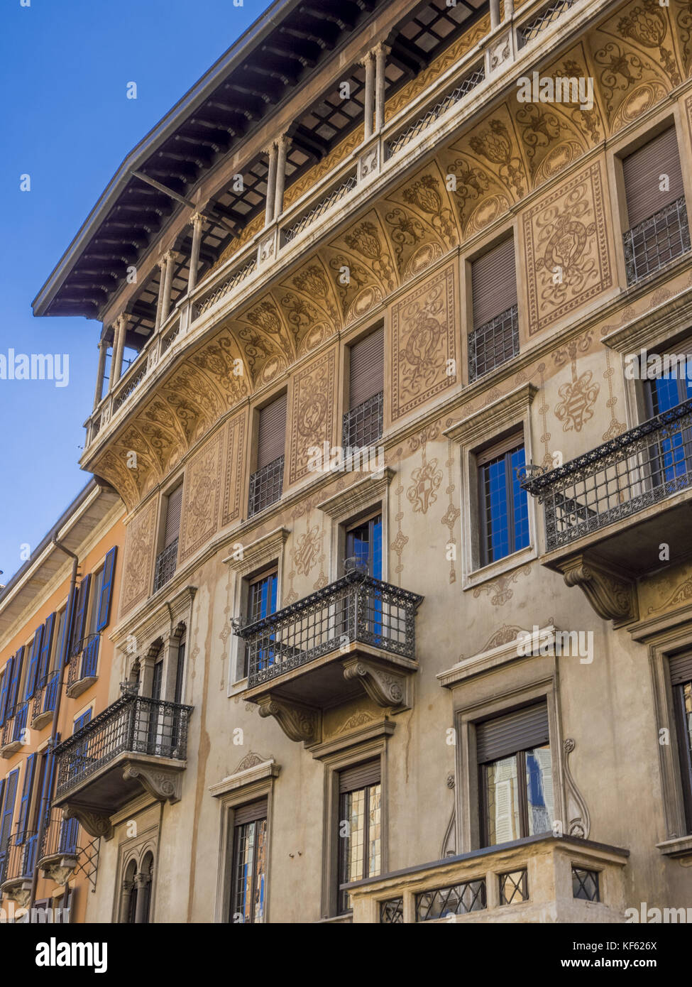 Old House in Milan, Italy Stock Photo Alamy