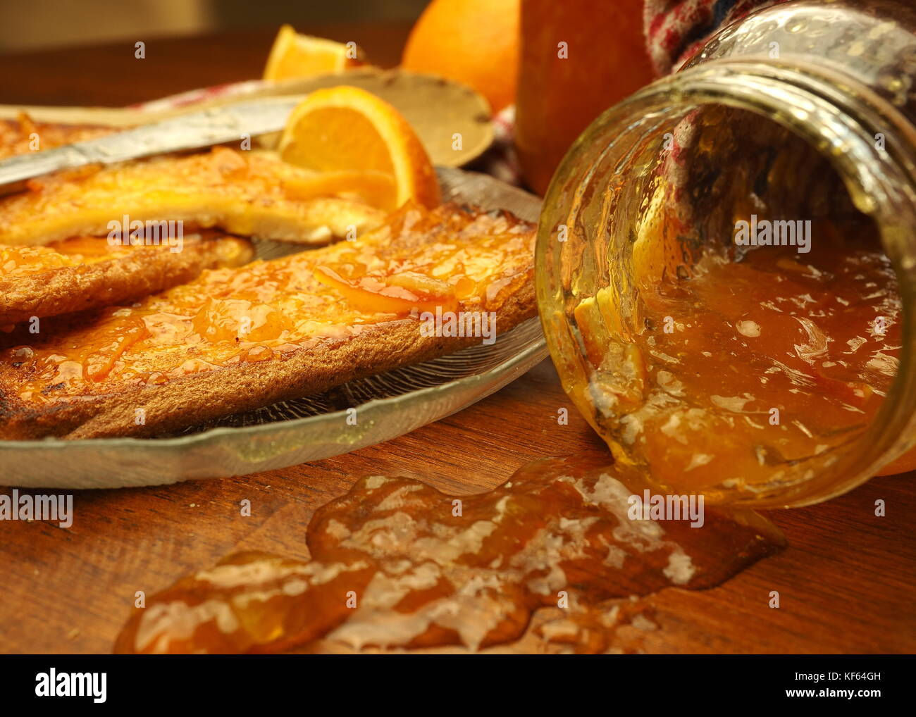Marmalade and toast Stock Photo Alamy