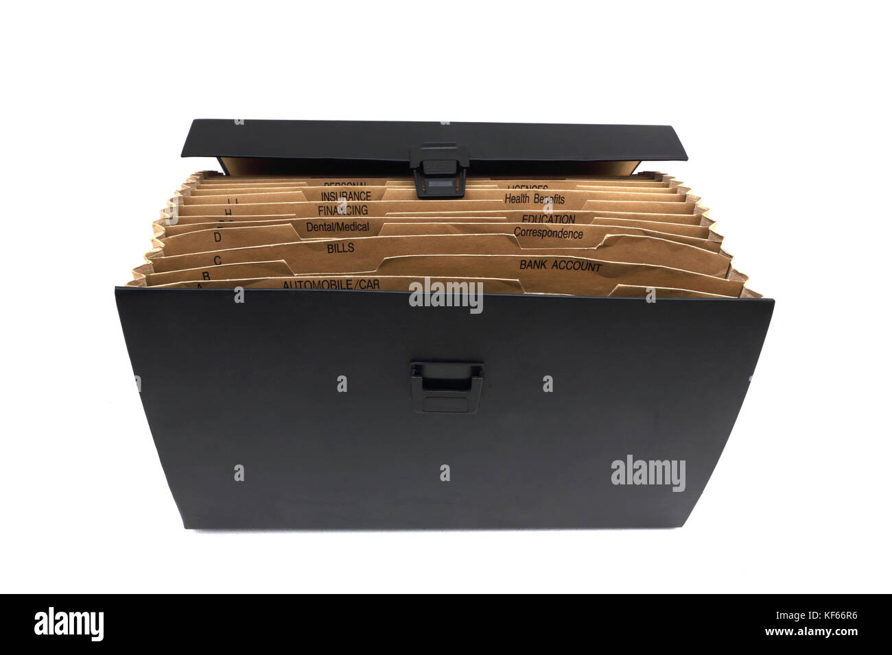 Home File For Household Bills and Documents Stock Photo Alamy