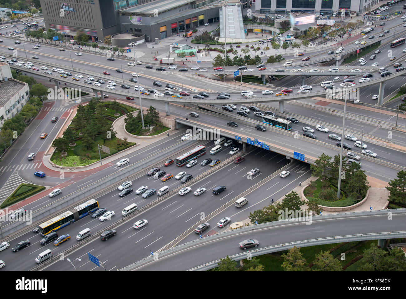 Xizhimen overpass in Beijing Stock Photo - Alamy