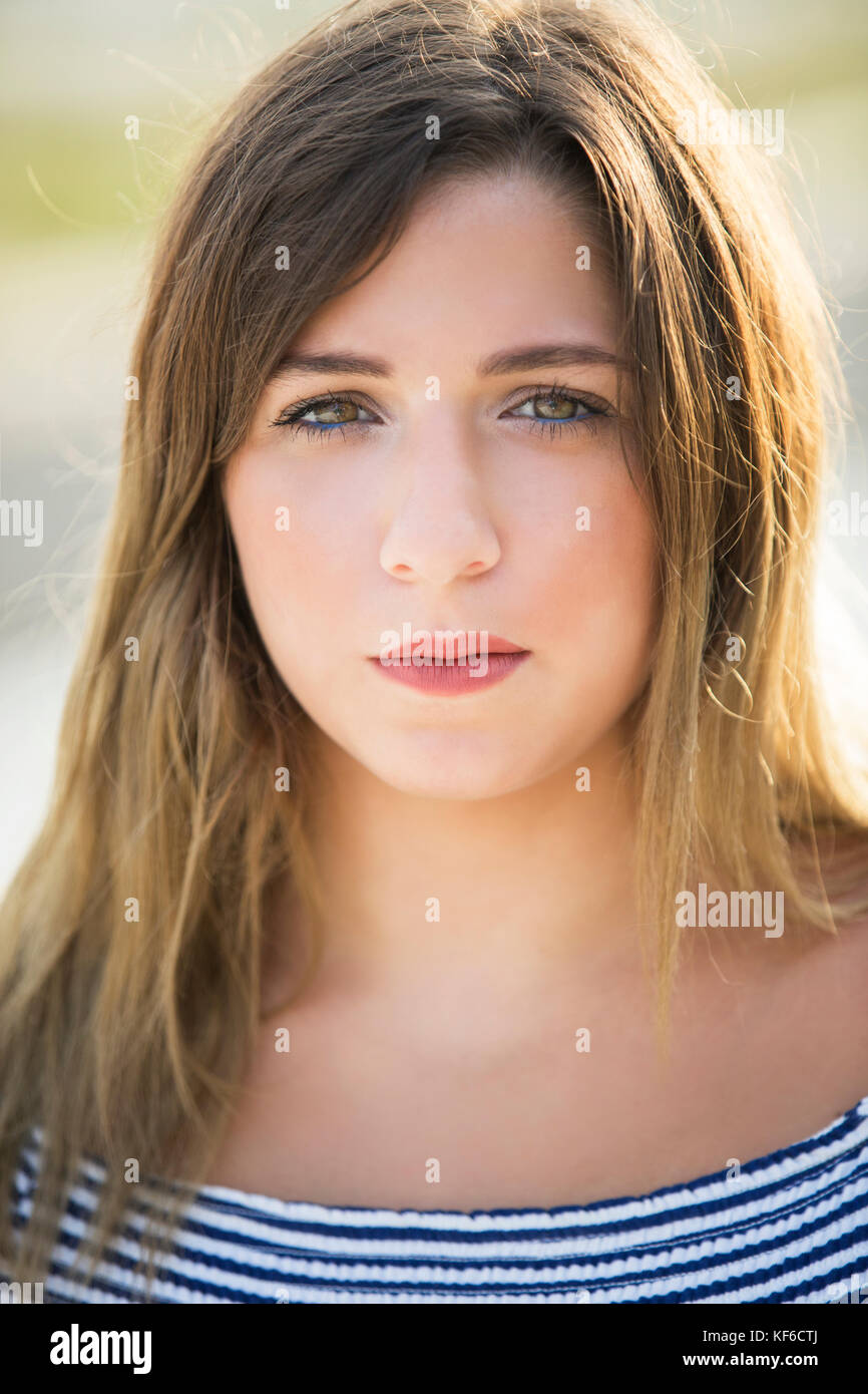 Beautiful young woman outdoors hi-res stock photography and images - Alamy