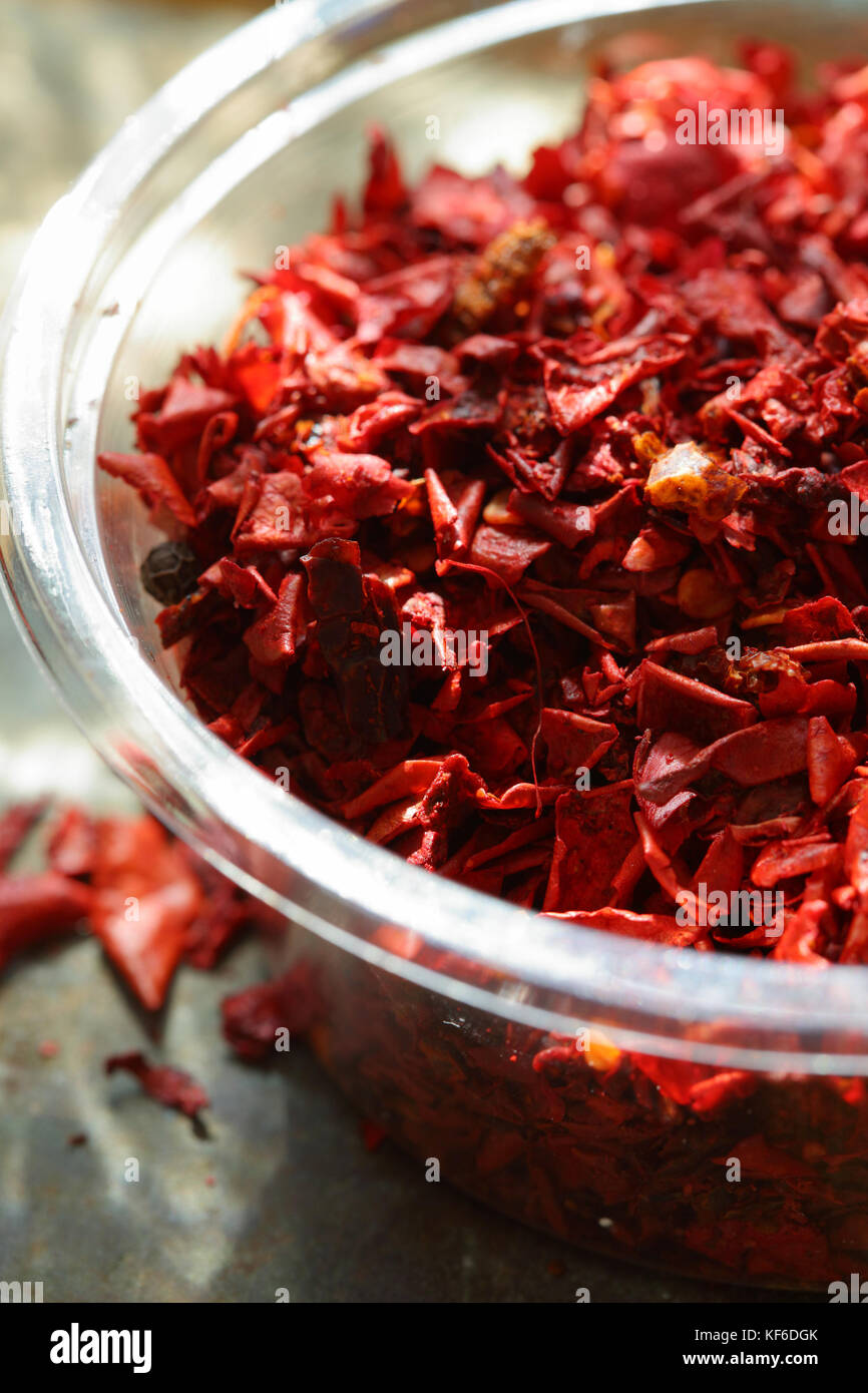 Red paprika, spice closeup Stock Photo Alamy