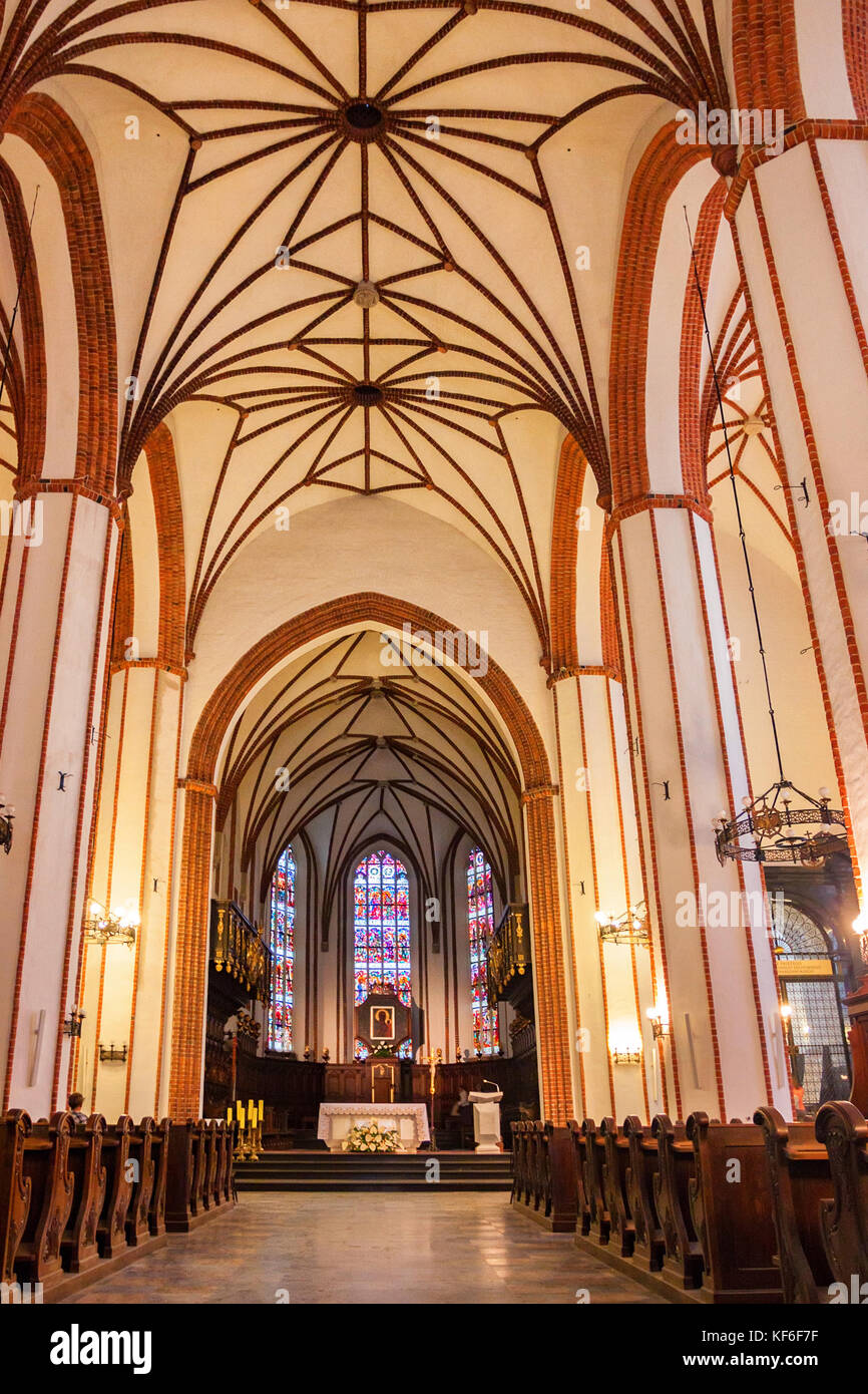Interior of Catholic church in Warsaw, Poland Stock Photo Alamy