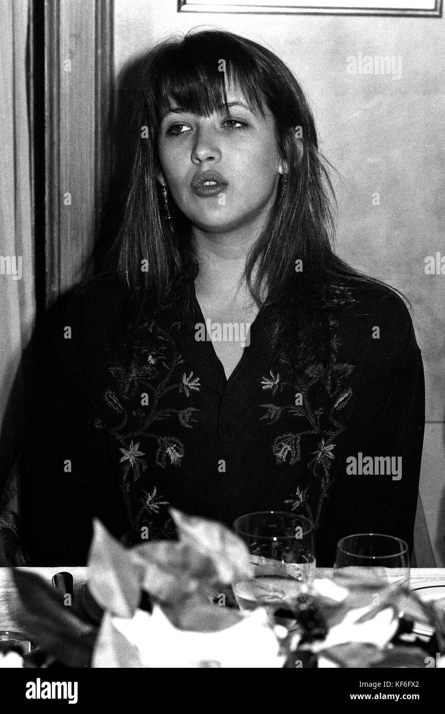 French actress Sophie Marceau attends press lunch, Lyon, France Stock