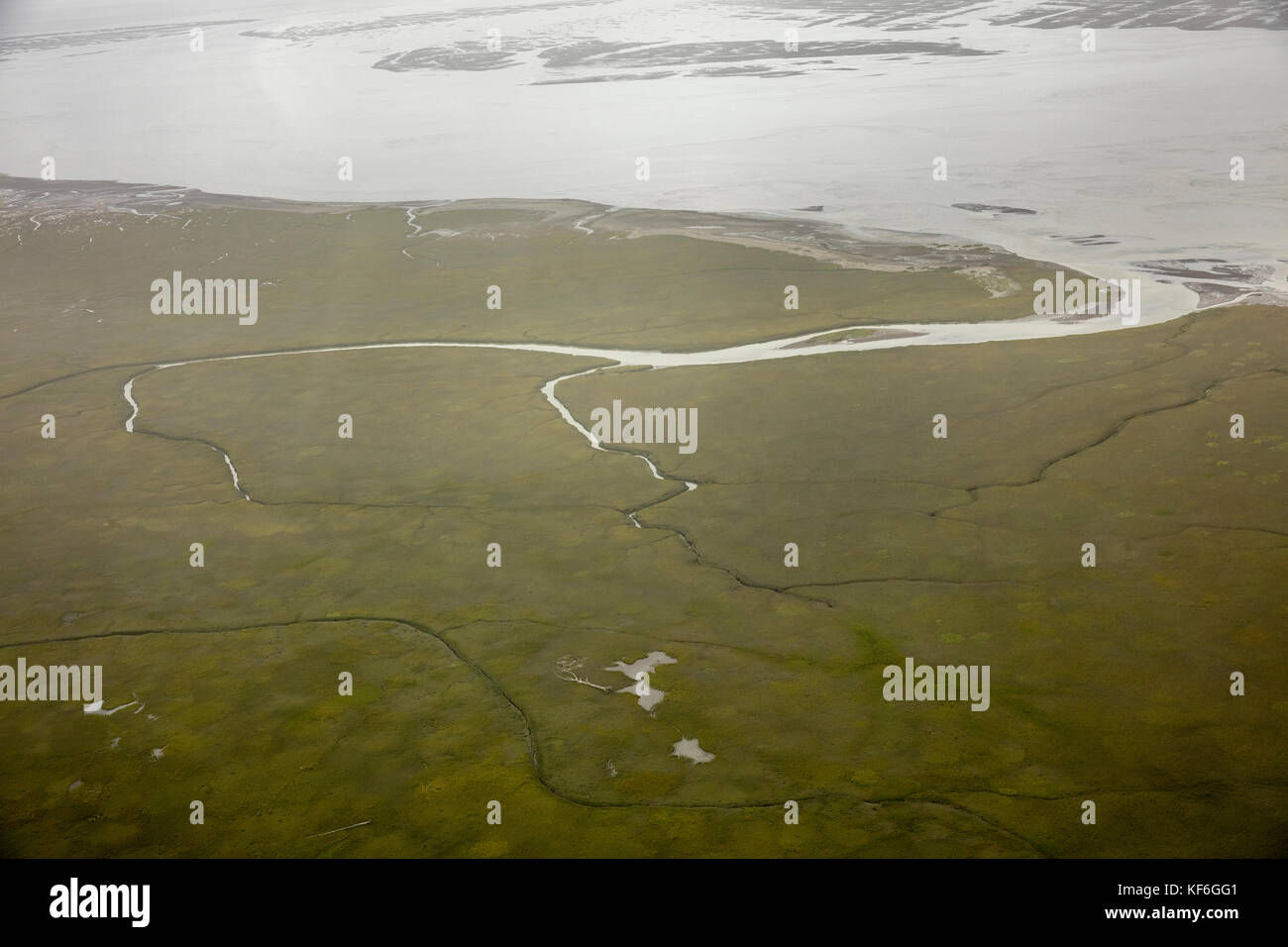 Alaska anchorage aerial cook inlet hi-res stock photography and images ...