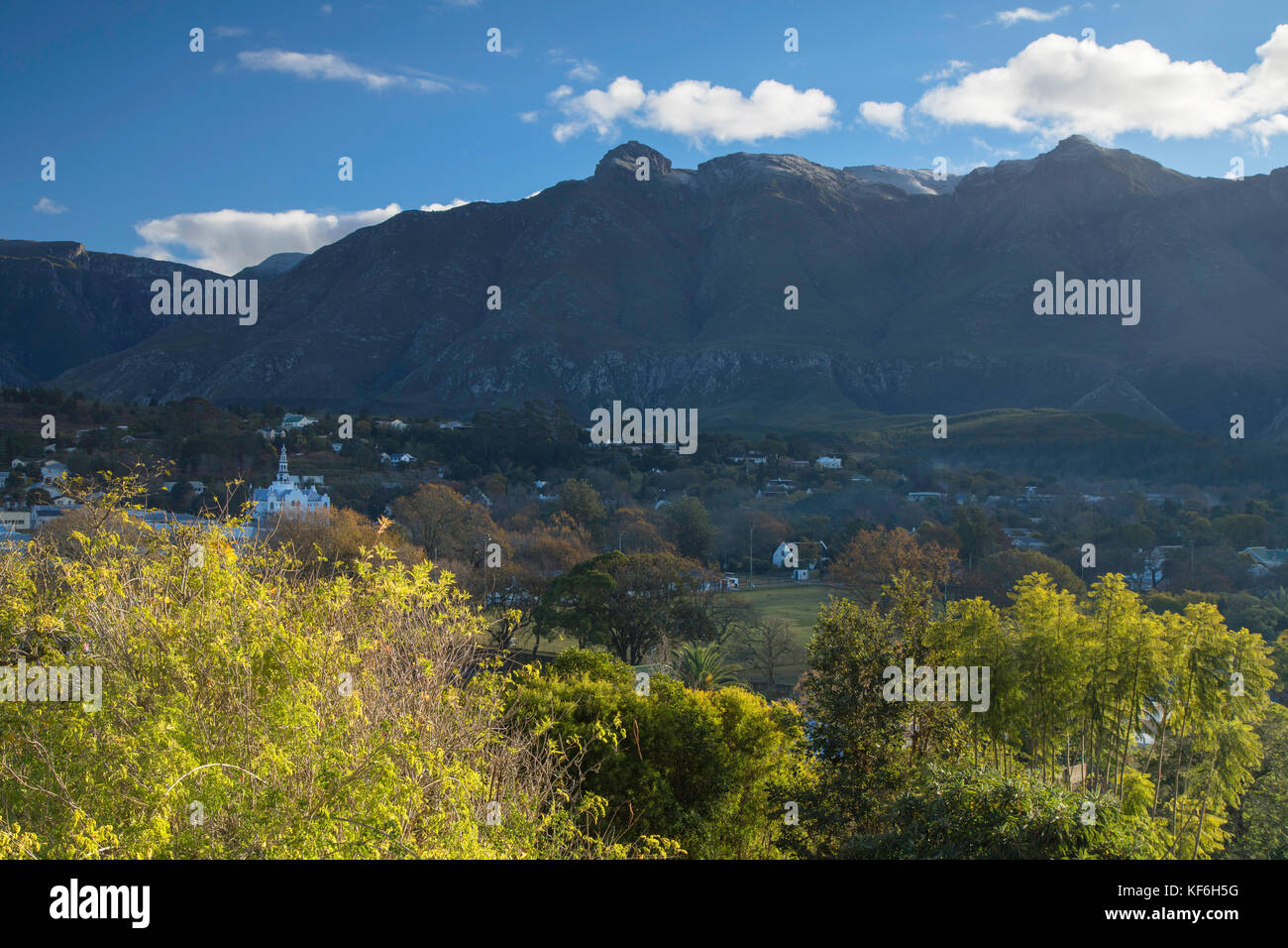 View of Swellendam, Western Cape, South Africa Stock Photo