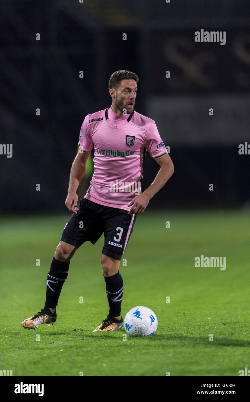 Roberto Crivello during the Serie C match between Palermo FC and Bari, at  the Renzo Barbera stadium in Palermo. The Palermo players played with the  commemorative shirt of centenary of Club. Italy