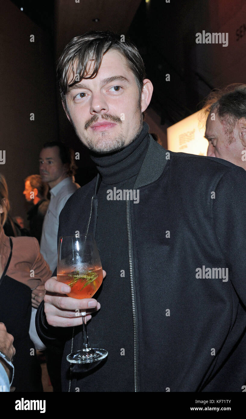 Munich, Germany. 26th Oct, 2017. British actor Sam Riley arriving to the inauguration of the 3rd TV Series Festival in the University of Television and Film (HFF) in Munich, Germany, 26 October 2017. Credit: Ursula Düren/dpa/Alamy Live News Stock Photo